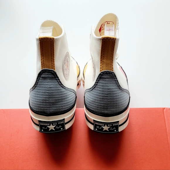 Converse Chuck 70 Hi Egret Tidepool Grey Yellow Men's 10 Women's 12 - Picture 4 of 6